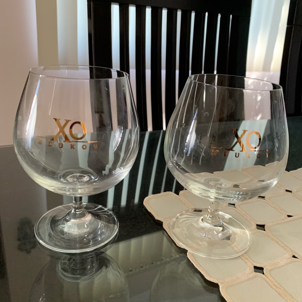 Snifters Cognac Crystal Glasses  Set of 2 NEW